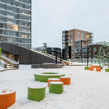 Modern 1br With Balcony At Tripla Pasila, 5 Mins To Center 아파트