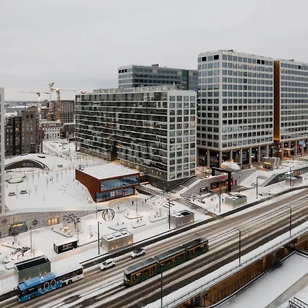 아파트 Modern 1br With Balcony At Tripla Pasila, 5 Mins To Center