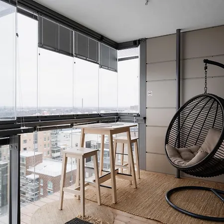 Modern 1br With Balcony At Tripla Pasila, 5 Mins To Center Apartman