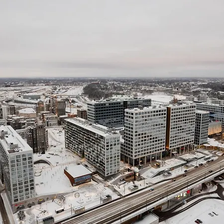 Modern 1br With Balcony At Tripla Pasila, 5 Mins To Center Apartman *